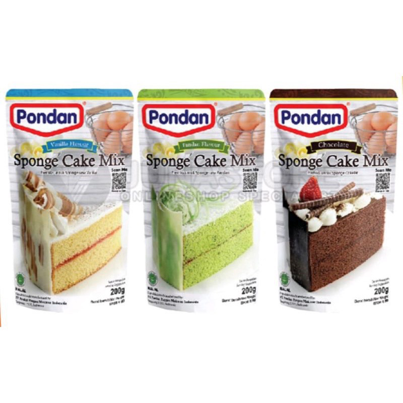 PONDAN SPONGE CAKE MIX 200 GR