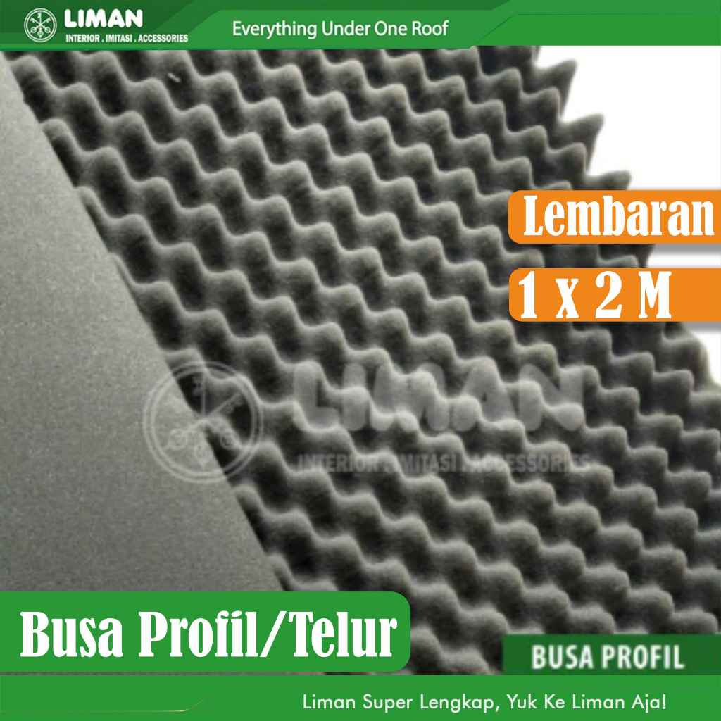 BUSA PROFIL 2x1M/BUSA TELUR/ BUSA GELOMBANG/ BUSA KEDAP SUARA/ PEREDAM SUARA