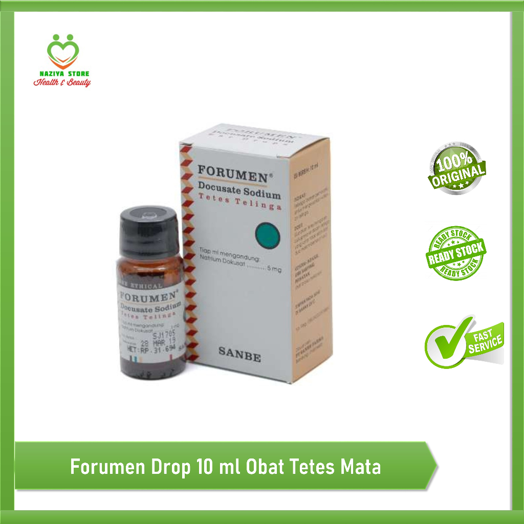 FORUMEN EAR DROPS 10 ML Obat Tetes Telinga/Mengencerkan Kotoran Telinga/Membersihkan Telinga