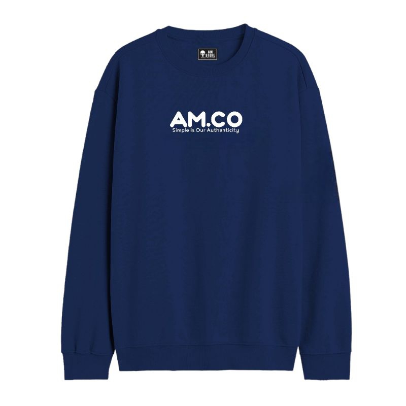 AMSTORE- Sweater Crewneck oversize jumbo motif simple big size pria wanita size xxxl xxxxl xxxxxl.