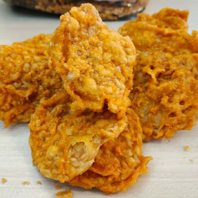 

keripik tempe goreng ori dan manis pedas 250 gram | oleh oleh khas bandung