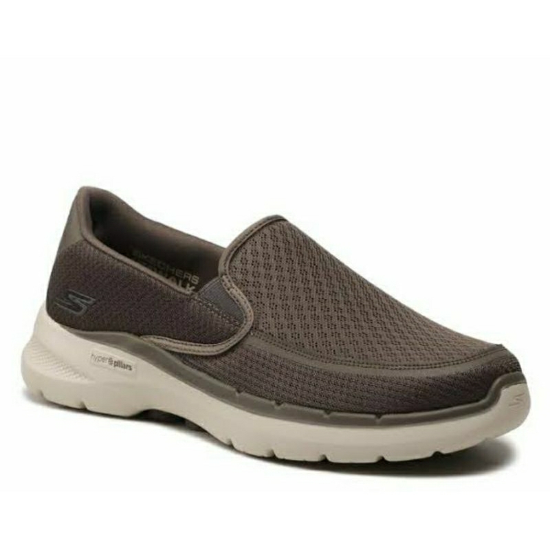 SKECHERS GO WALK 6 ORVA TAUPE SLIP ON SIZE 43 DAN 44 MEN ONLY ORIGINAL BY SPORT STATION