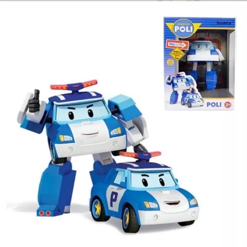 MAINAN ANAK ROBOT POLI SET KEMASAN BOX SNI /MAINAN FIGURE ROBOT BERUBAH JADI MOBIL /ROBOTCAR POLY MAINAN KELUARGA