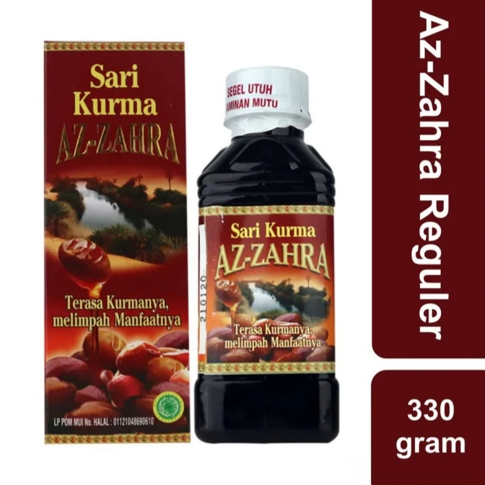 

sari kurma Az Zahra 1 botol isi 330 gram Ajwa Sari Kurma Dan Madu Membantu Mengatasi Masalah pencernaan maupun juga maag dan asam lambung Suplemen Bumil Penurun kolesterol Obat Usus az-zahra azzahra Obat Sakit Lambung