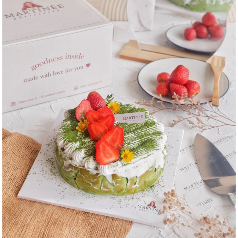 

matcha strawberry cheesecake