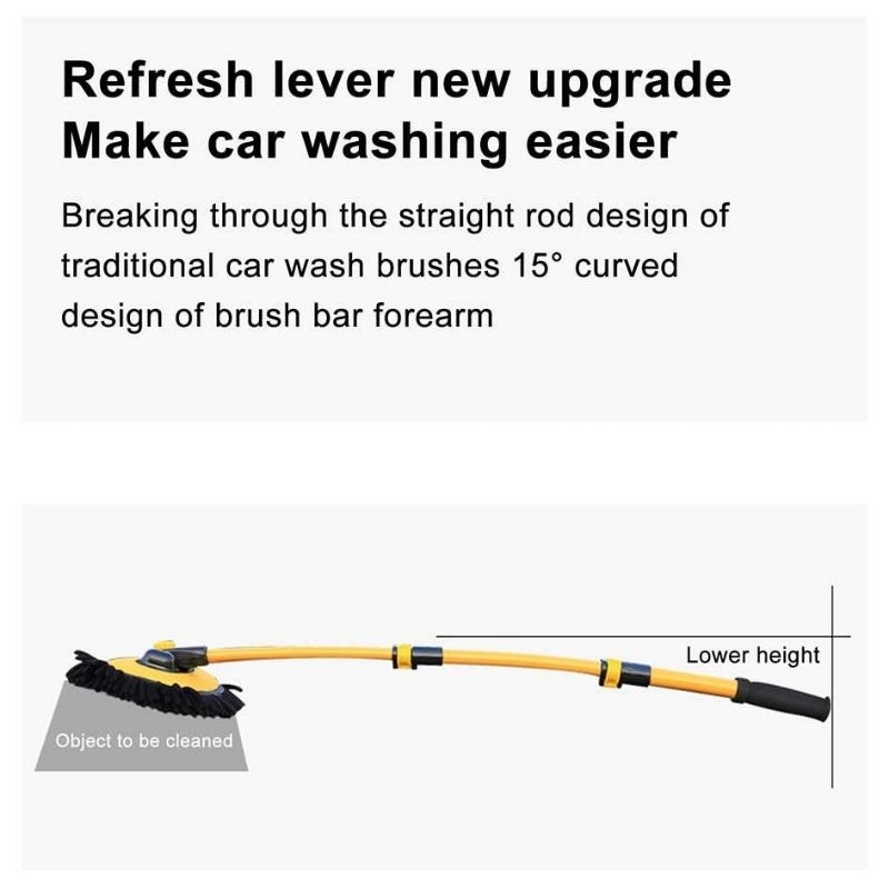 SUITU Pembersih Mobil Car Cleaning Brush Mop Telescoping Long Handle - LS-426