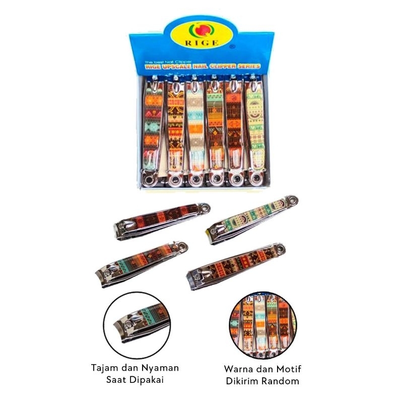 Gunting Kuku Motif Batik / Gunting Kuku Besar