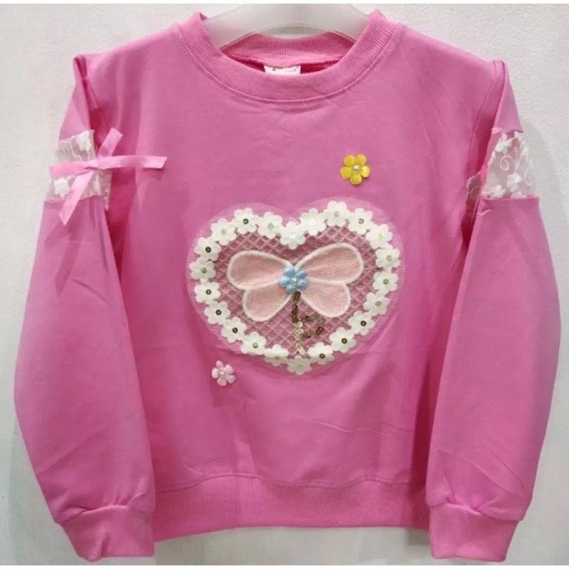 ￼Kaos anak perempuan 6-12 Tahun/Sweater anak perempuan import/Kaos anak perempuan lengan panjang