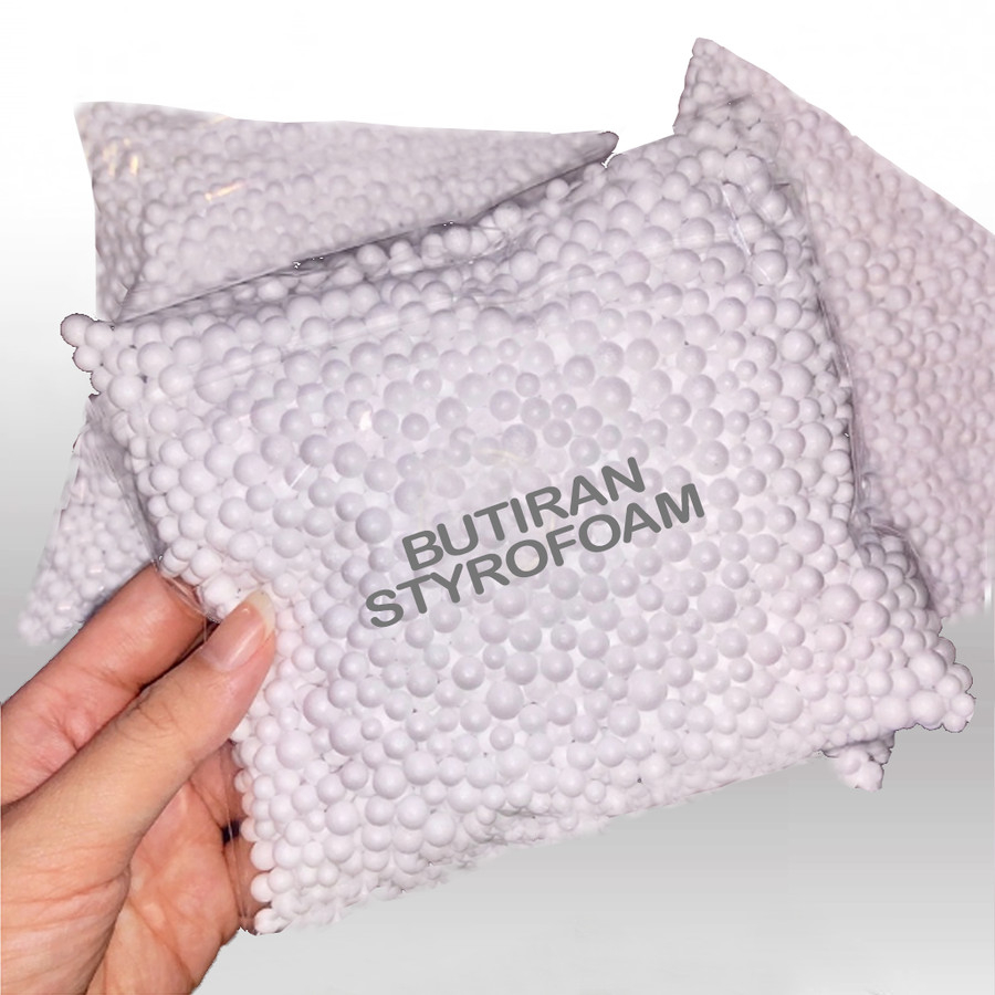 

Butir sterofoam styrofoam gabus 100gr - styrofoam butiran floam slime