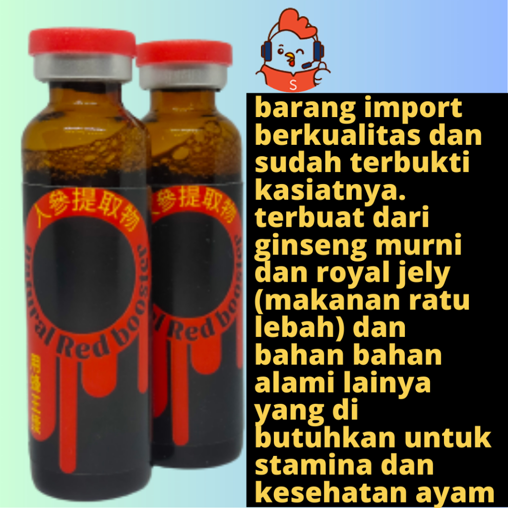 obat ayam pucat lemas lesu kurang bertenaga red boster natural import zeorfarm