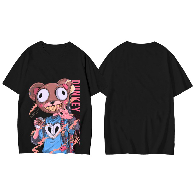 DUNKEY TEDDY HEAD TSHIRT | TSHIRT PRIA | KAOS DISTRO