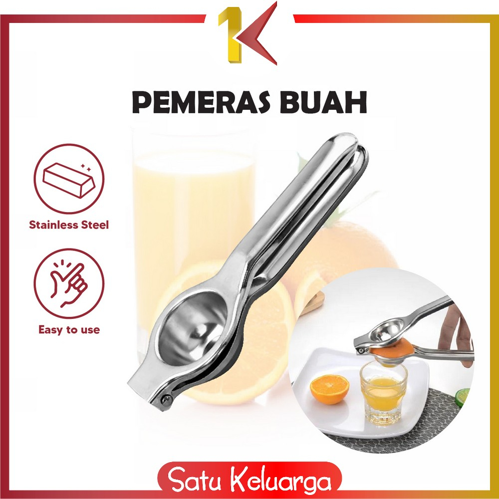 SK-C842 Alat Peras Jeruk Stainless Penjepit Jeruk Nipis Manual Perasan Lemon / Alat Pemeras Buah Manual Praktis