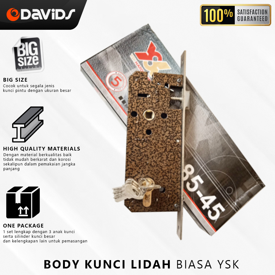 Body Kunci Pintu Besar Lidah biasa