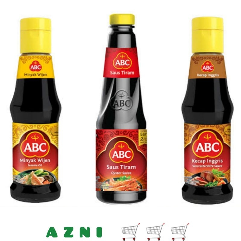 

ABC Botol 195 Ml - Kecap Inggris/ Minyak Wijen/ Saus Tiram