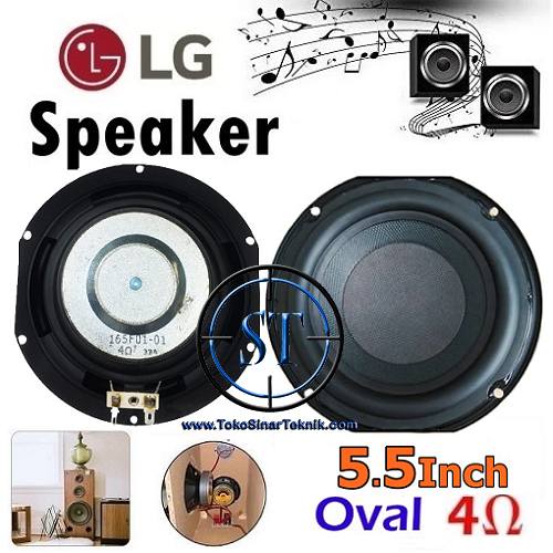 Speaker Oval LG 5.5 Inch 100W 4 Ohm Audio Subwoofer HIFI Musik Home Teather 5,5inch 4R 100Watt Single Magnet