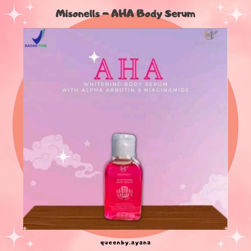 MISONELLS PINK AHA WHITENING BODY SERUM BOOSTER