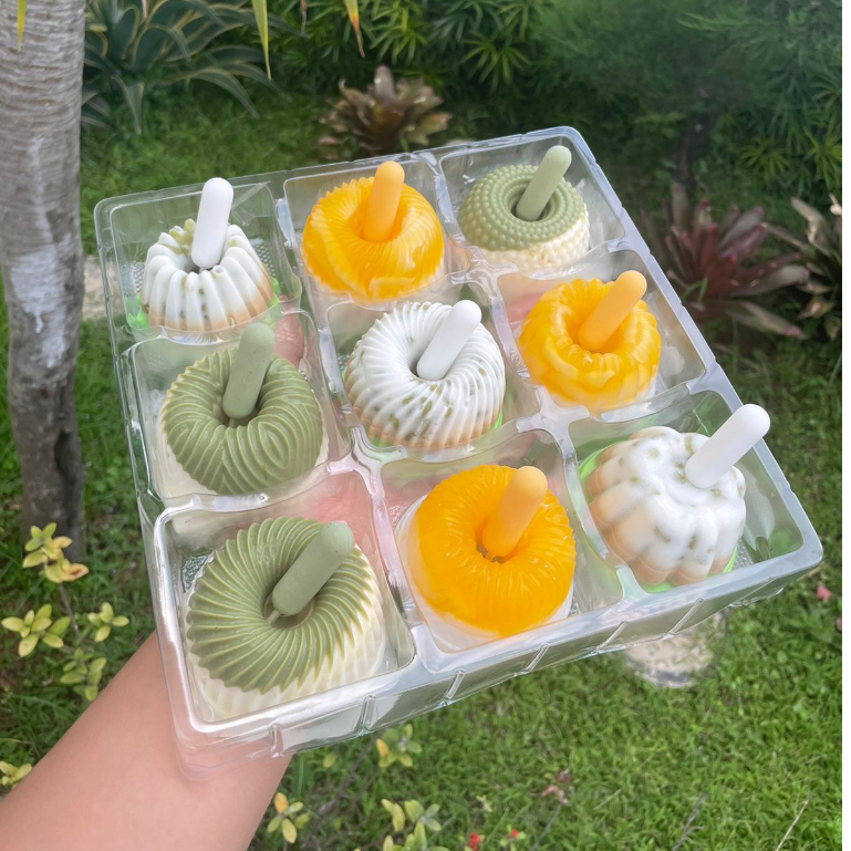 TRAY MIKA PUDING DAN CAKE ISI 9 SLOT ISI 10 PCS