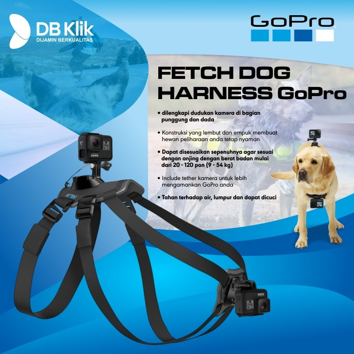 Fetch Dog Harness GoPro (ADOGM-001) - GoPro Hero Acc Fetch Dog Harness