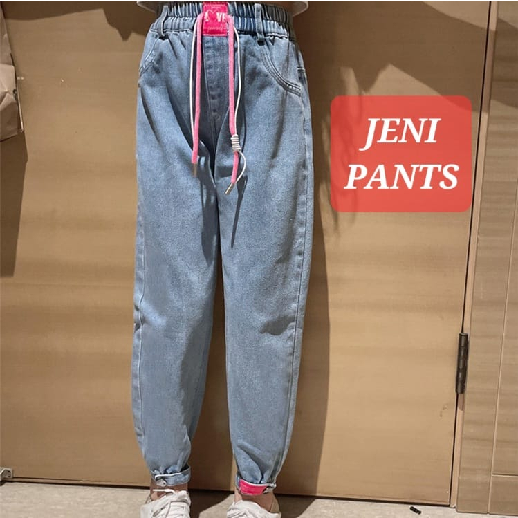 JENI PANS CELANA JEANS JOGER ANAK CEWEK FASHION KOREA IMPORT CELANA PANJANG IMPOR