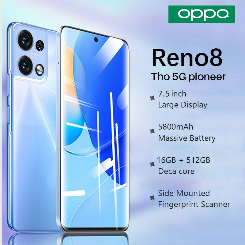 Handphone Reno8 hp terbaru 2022 baru murah Smartphone 256GB 512GB handphone murah cuci gudang Blueto