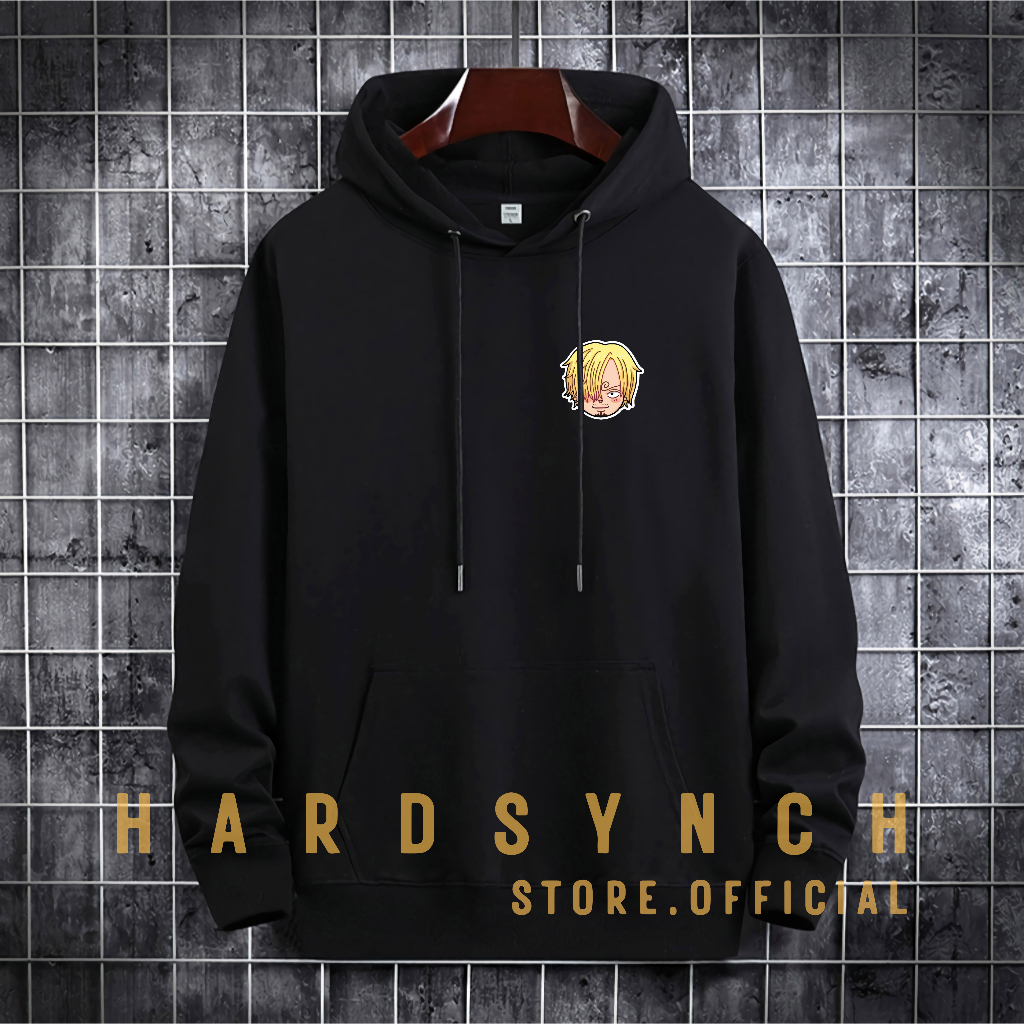 Sweater Hoodie Sanji Sticker Unisex ( Pria &amp; Wanita ) Premium Quality S-XXL Cotton Fleece / Hoodie Korean Style / Sweater Hoodie / Hoodie Polos / Hoodie Wanita / Hoodie Pria / Sweater Hoodie Distro Original ( SS 60 )