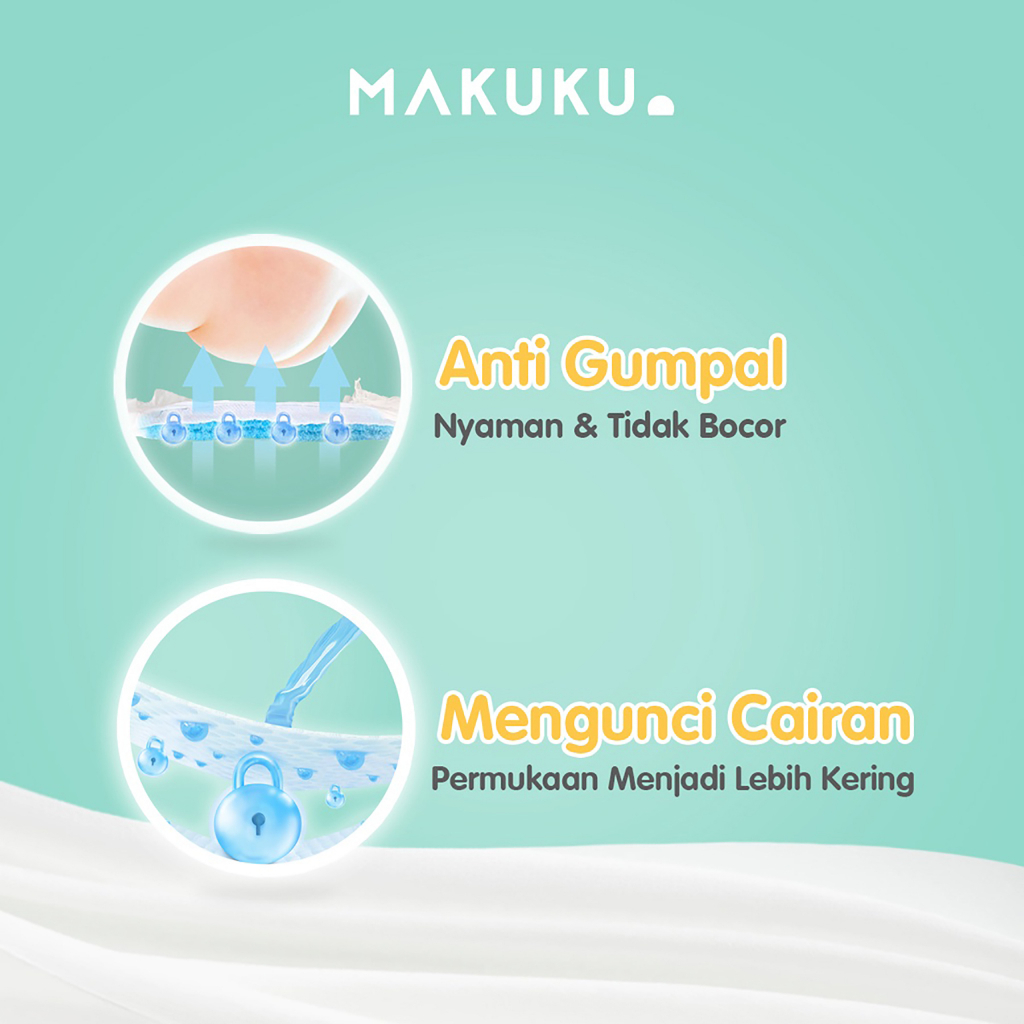 MAKUKU Popok Diapers Comfort+ S36 - Tipe Perekat - Popok Sekali Pakai