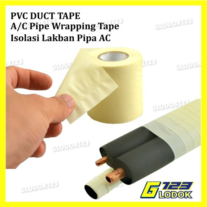 Isolasi Solasi Lakban Pembalut Pembungkus Selang Pipa AC Lem Duct Tape