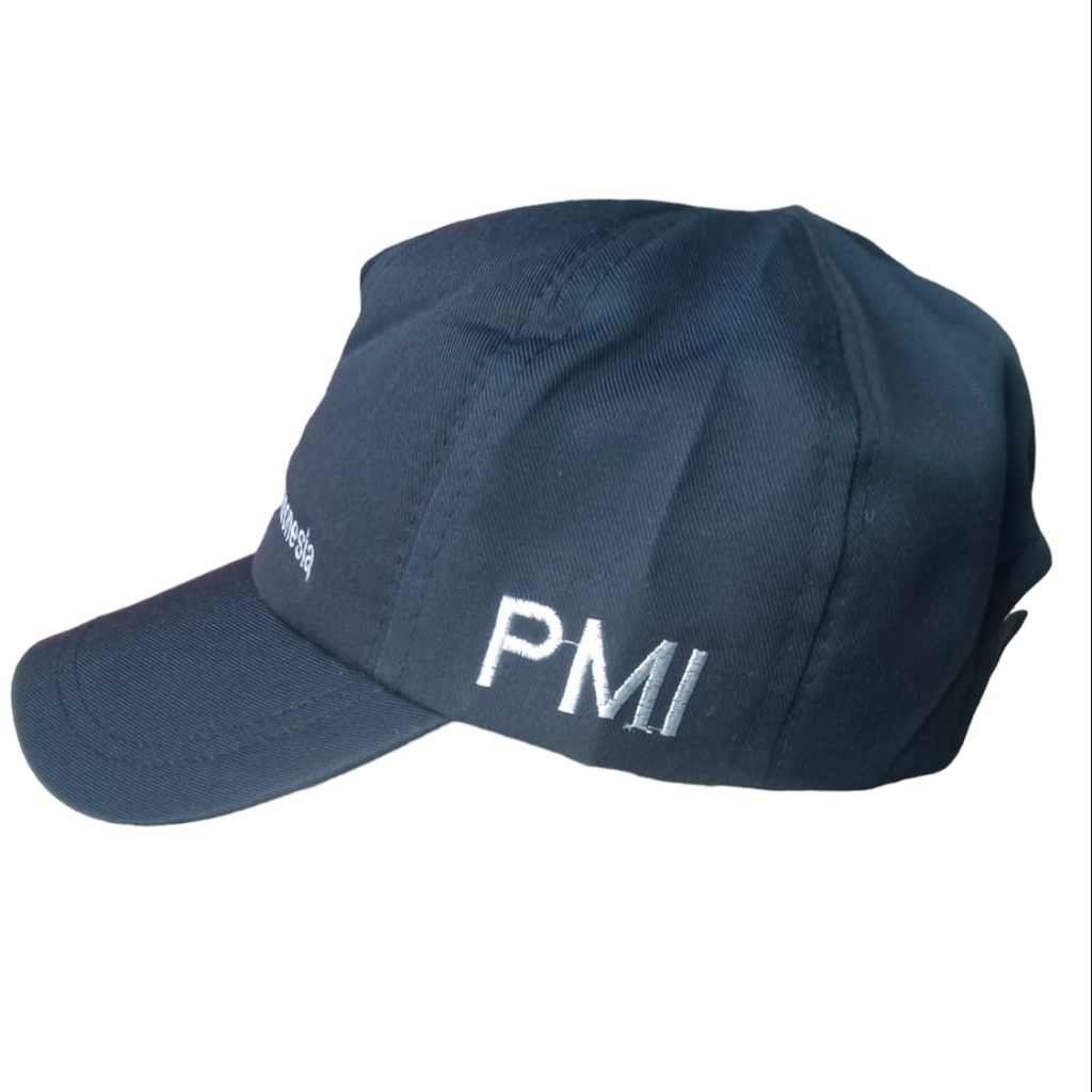 Topi PMI bordir drill tebal bijian super rapi