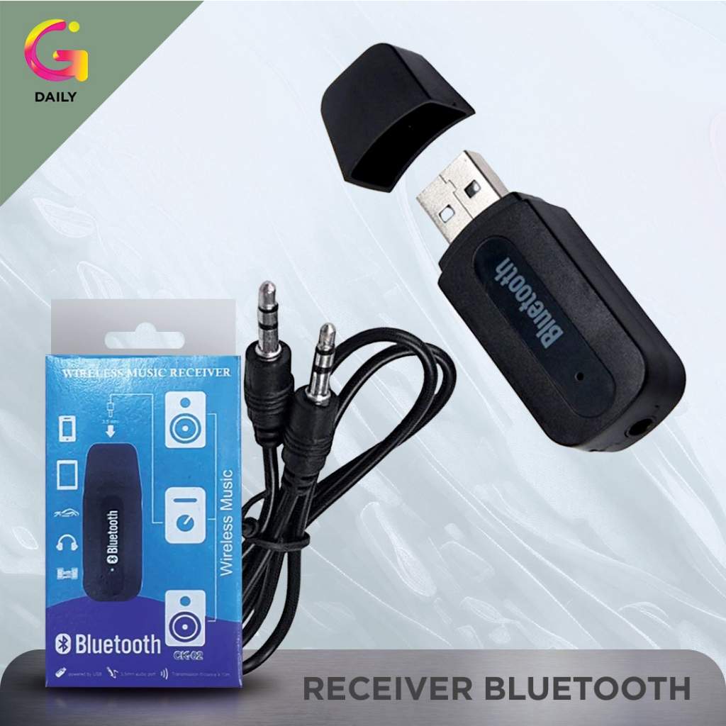 USB Receiver bluetooth Music + Kabel audio Receiver Mobil Speaker Audio Bluetooth