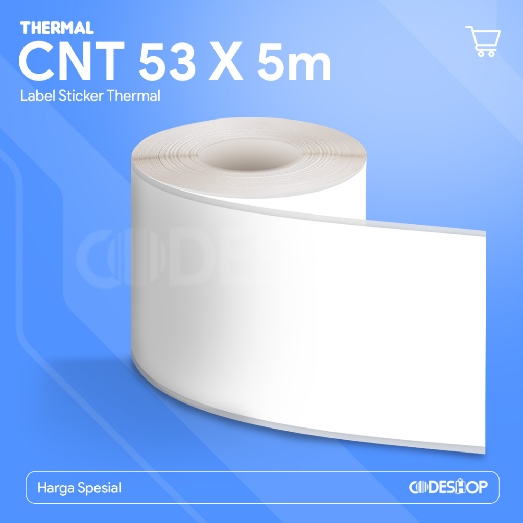 

Label Barcode Thermal 53x5 Sticker Continous 53 x 5M