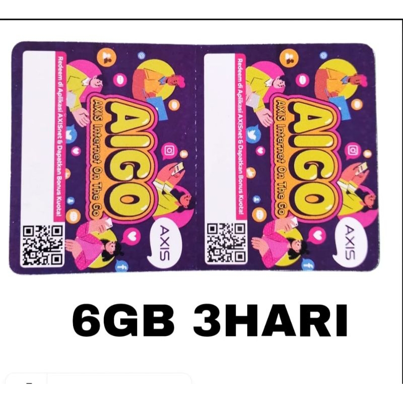 VOUCHER AXIS AIGO 9GB 3 HARI