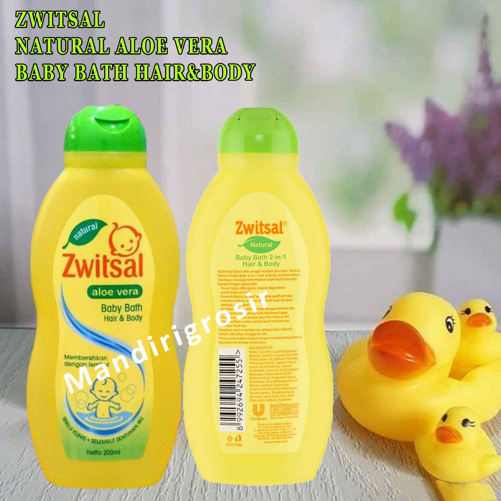 Baby Bath Hair &amp; Body* Zwitsal Aloe Vera* 200ml