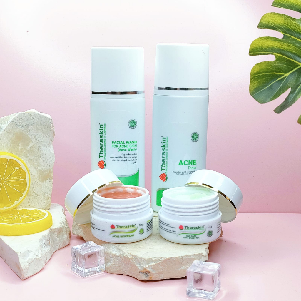 Paket Theraskin Acne Bruntus/Acne Pasir/Paket Acne biocream Theraskin