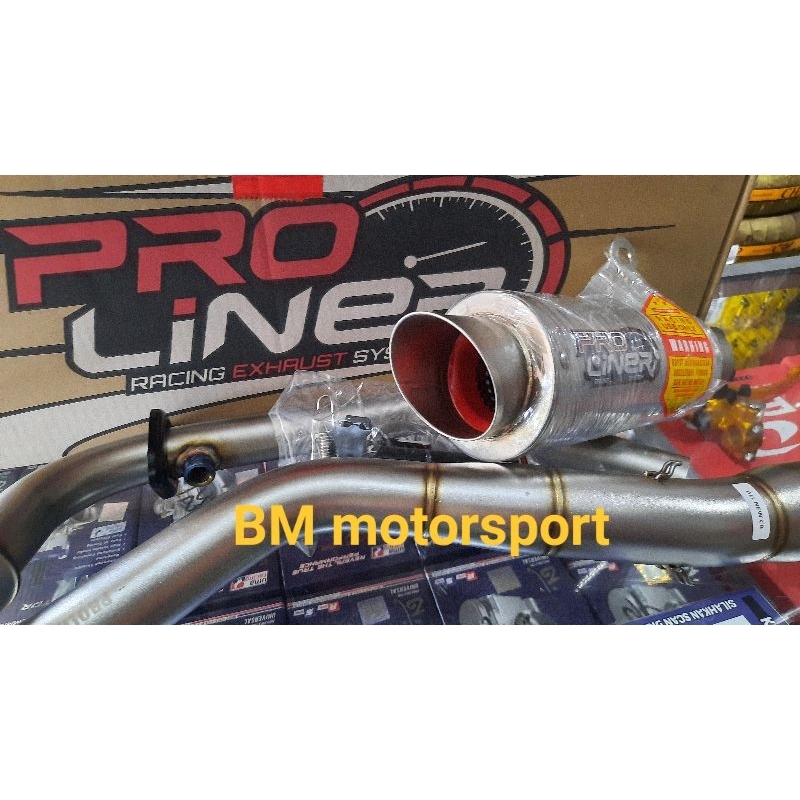 knalpot Pro liner motor Sonic-Supra GTR 150R-satria fu-R15-GsX-aerox Original Proliner