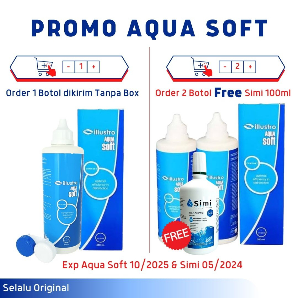 CAIRAN PEMBERSIH SOFTLENS AQUASOFT 350 ML