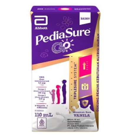 

PEDIASURE GO UHT 110ML / VANILLA / COKLAT