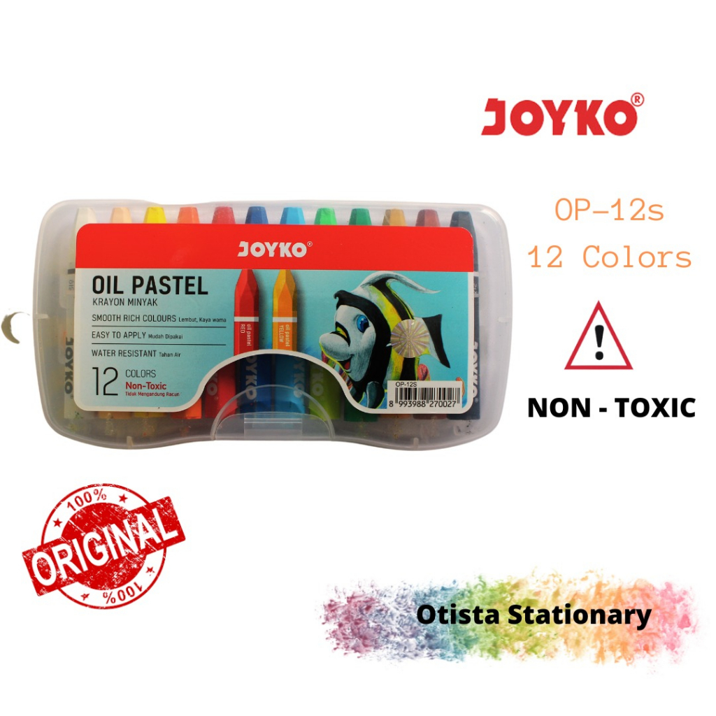 

Crayon Joyko 12 Warna OP-12S/ Krayon Joyko 12/ Oil Paste 12 Joyko