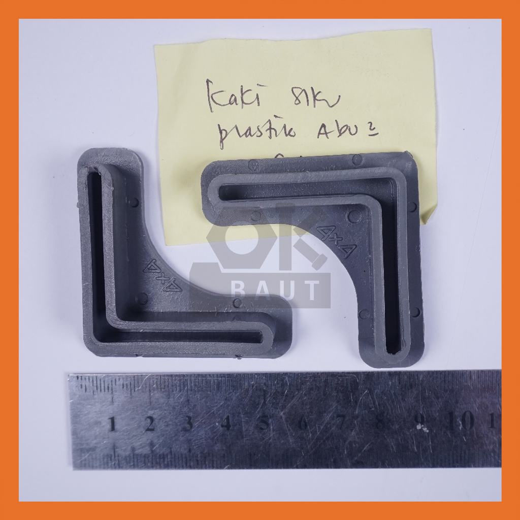 KAKI SIKU LUBANG 4x4 cm Kaki Plastik Siku Lubang Sepatu Siku Lubang Alas Kaki Siku Rak
