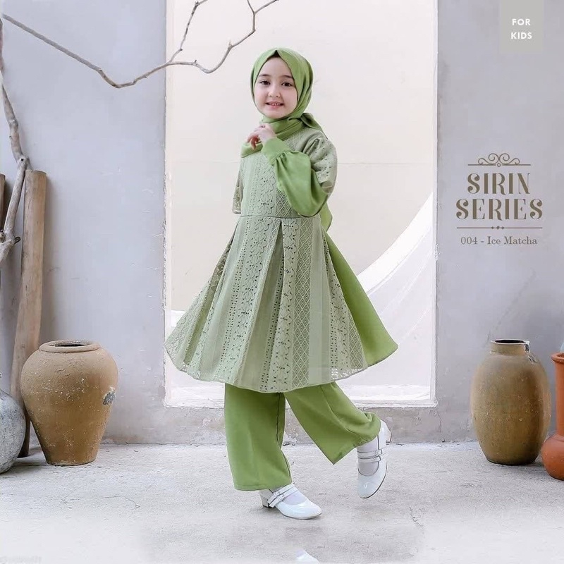 [COD] Setelan Anak Perempuan SIRIN SERIES KIDS 2IN1 8-10 Tahun Mix Brukat Malika Setelan Anak Muslim