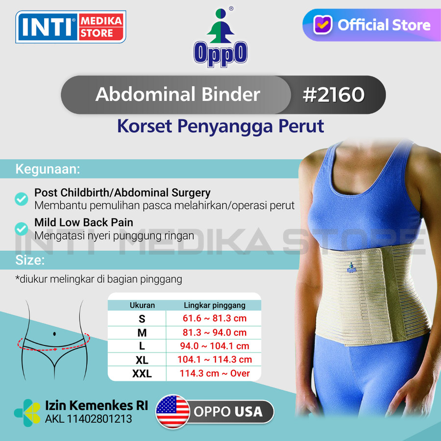 OPPO - Abdominal Binder 2160 | Korset Pelangsing Pasca Melahirkan