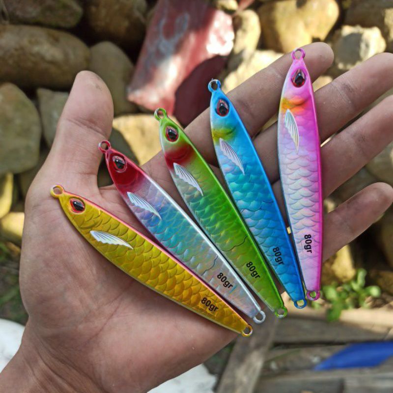 metal jig gomame s 80 gram gid perut