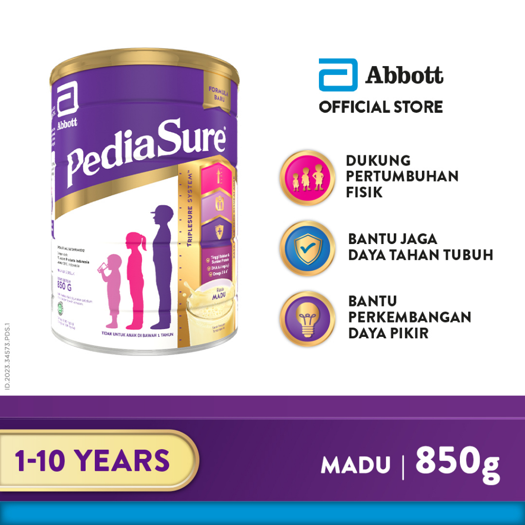 PediaSure Madu 850 g (1-10th) - Nutrisi Pertumbuhan ABBOTT OFFICIAL STORE