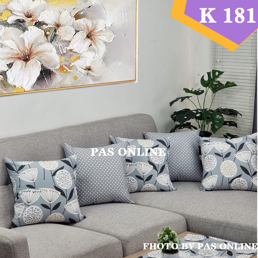 SET SARUNG BANTAL SOFA 40X40 ( 5 SARUNG )