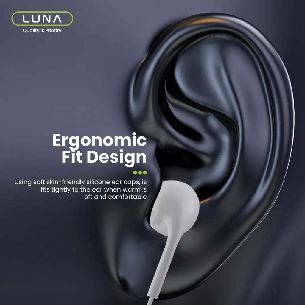 C_   Luna Earphone EA-2I Super Bass Wired Diafragma Clear Audio