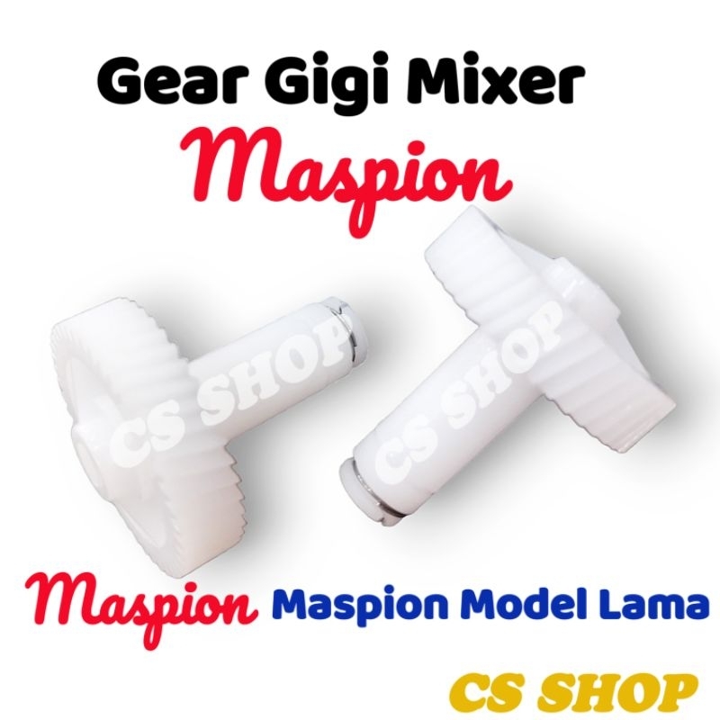 GEAR GIGI MIXER MASPION MODEL LAMA ORIGINAL 1 SET/GEAR MIXER MEREK MASPION MODEL LAMA SEPASANG 2PCS