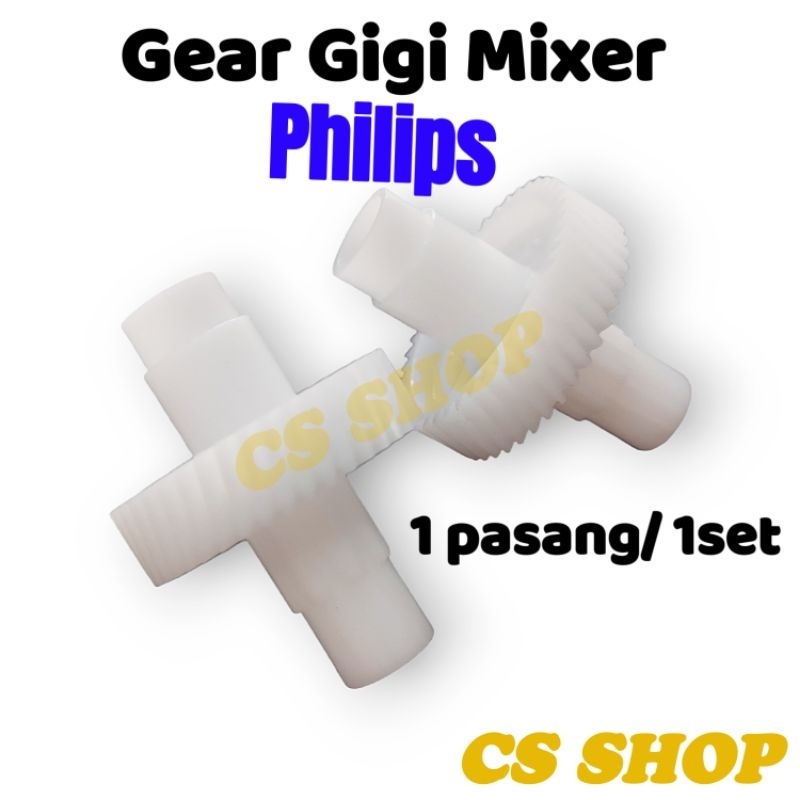 GEAR GIGI MIXER PHILIPS ORIGINAL 1 SET/GEAR MIXER MEREK PHILIPS HR,1500,HR 1530,HR 1538,SEPASANG 2PCS