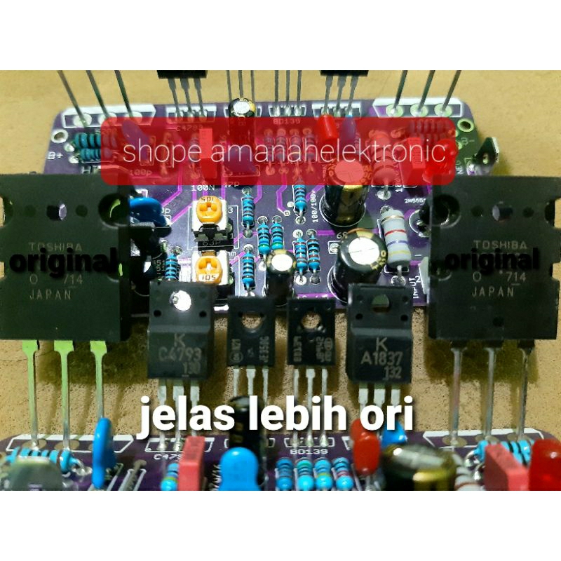 KIT power OCL hifi murah part original JE350