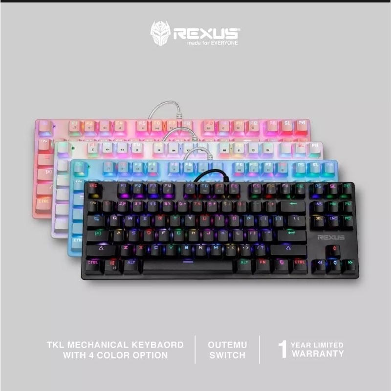 Rexus Legionare MX9 Mechanical Gaming TKL Keyboard Garansi Resmi