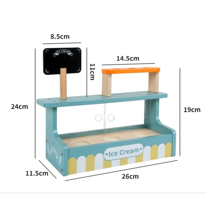 KABI ice cream store / mainan toko es krim anak / pretend play