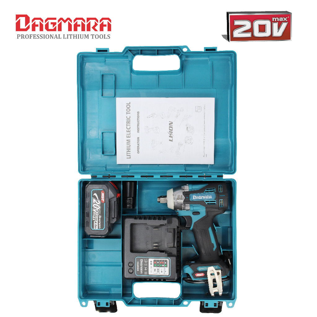 Dagmara D3301 1/2 Inch 360N.m Brushless Heavy Duty Cordless Impact Wrench